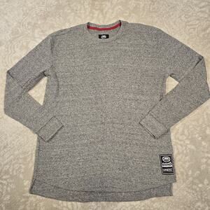 Ecko Unltd Shirt Adult XL Gray Long Sleeve Crew Neck Pullover Streetwear Mens